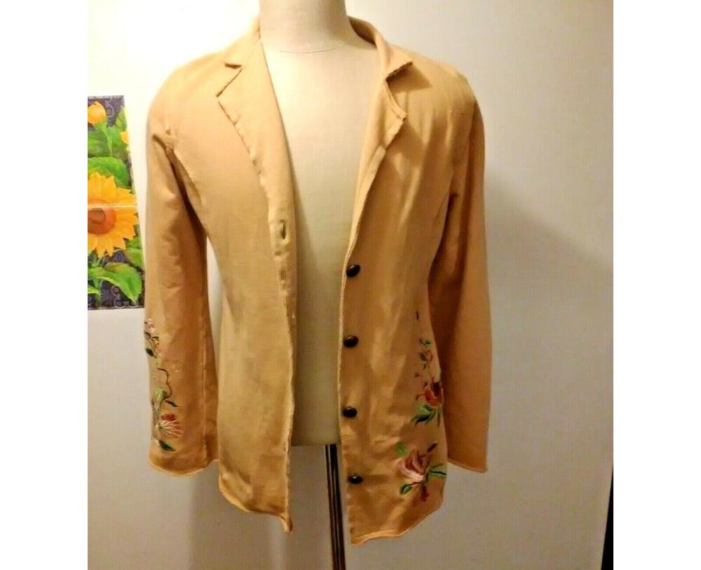 RXB brown Long Sleeved Embroidered Jacket Women’s L